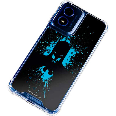DC Comics Batman Blue Splash character shape Moto G 5G (2024) Clear Case